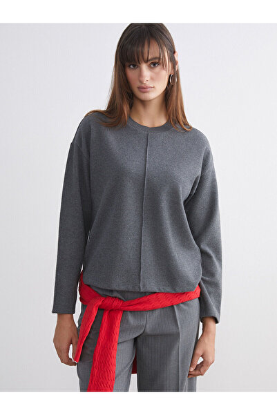 LC Waikiki Γυναικείο πλεκτό πουλόβερ με λαιμόκοψη Özmarka New Season