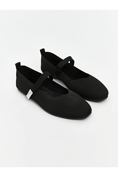 LC Waikiki Alita City Lcw Steps Black Women's Ballet Flats with a Difference