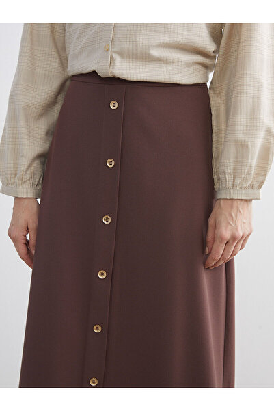 LC Waikiki Özmarka New Season Button Detailed A-Line Skirt