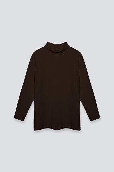 praye Long Sleeve Bodysuit Brown