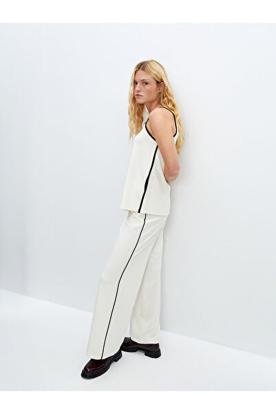 LC Waikiki Ecru Elastic Waist Women's Sweatpants