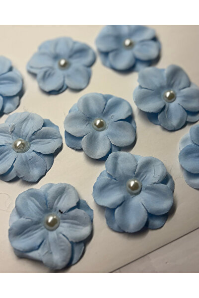 Siorina Co & Event زهرة زخرفية من قماش اللؤلؤ - 25 قطعة