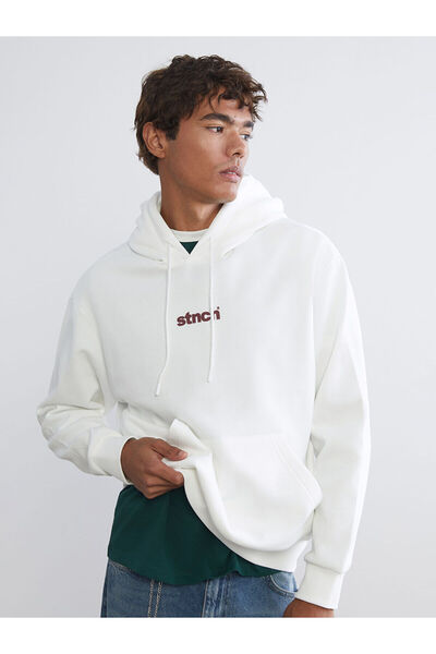 LC Waikiki Peak New Season Long Sleeve Printed Men's Thick Hoodie
