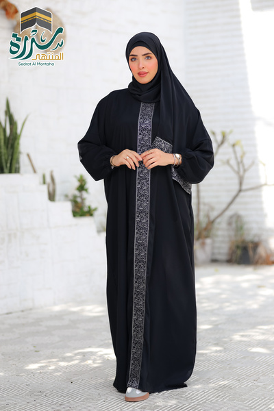 NON عباية موديل الندي اسود لاطلالة مميزة