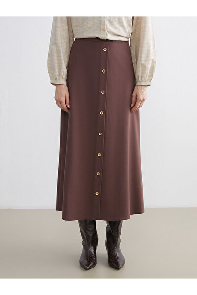LC Waikiki Özmarka New Season Button Detailed A-Line Skirt