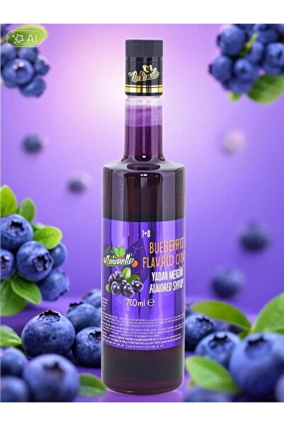 NATURELLO Yaban Mersini Aromalı Şurup 700 ml