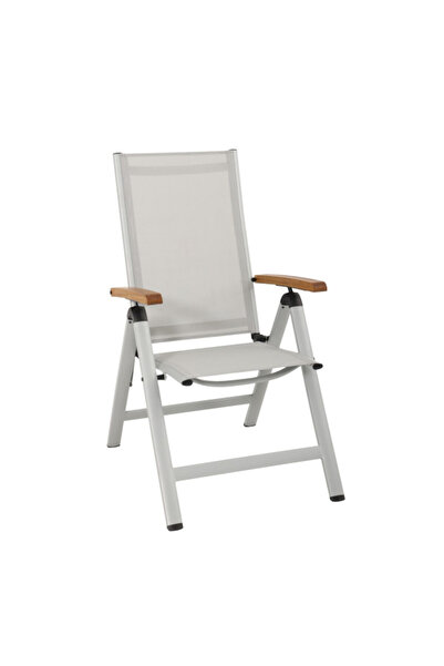 Living Accents كرسي فناء من الألومنيوم والمنسوجات بسبعة أوضاع