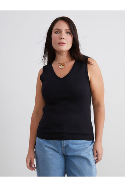LC Waikiki Plus Size V-Neck Women's Tank Top
