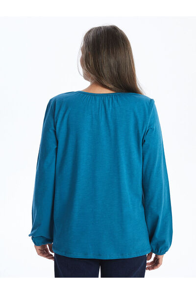 LC Waikiki Bluză de damă LCW cu decolteu rotund brodat