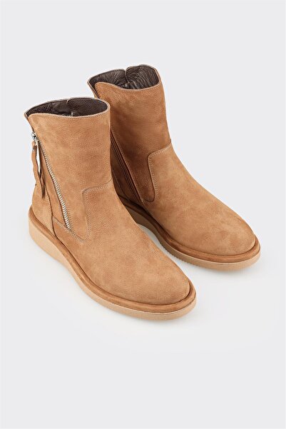 Elle Shoes Naturel Deri Kadın Günlük Spor Bot