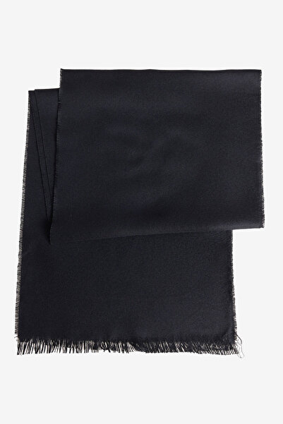 ALTINYILDIZ CLASSICS Мъжки черен мек шал с текстура