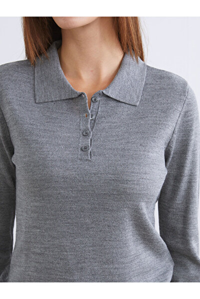 LC Waikiki Peak Yeni Sezon Polo Yaka Kadın Triko Kazak