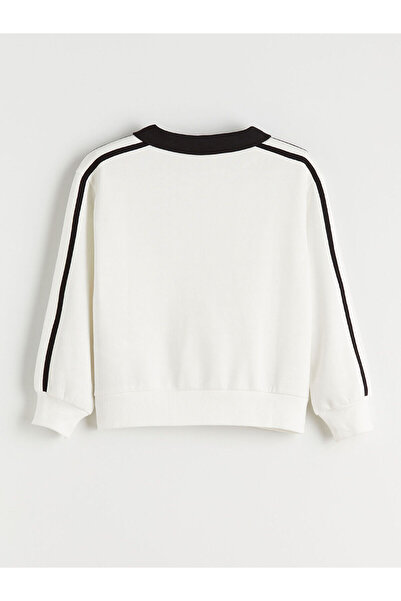 LC Waikiki Polo Collar Girl's Sweatshirt