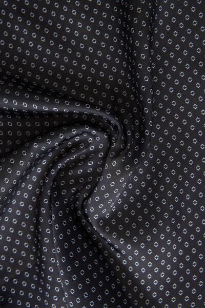 ALTINYILDIZ CLASSICS Men's Black-Grey Patterned Handkerchief