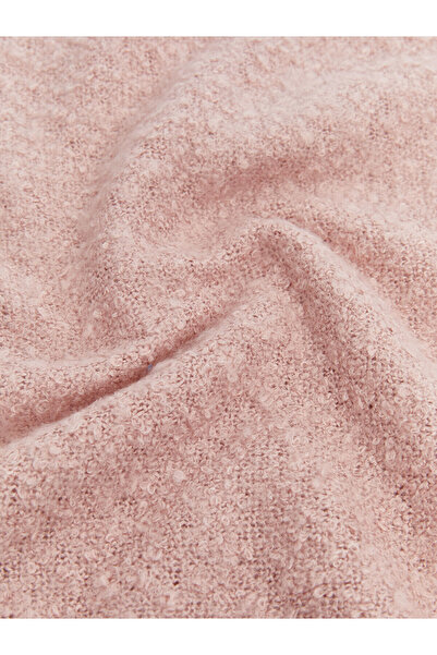 LC Waikiki Pink Plain Tasseled Women's Scarf