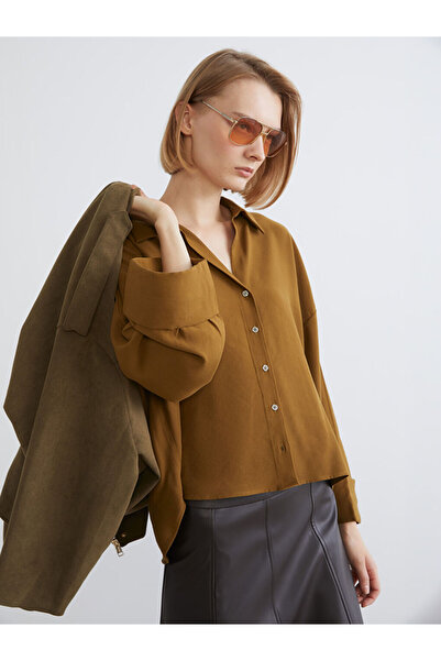 LC Waikiki Rmz Gi̇yi̇m Farkiyla Loose Fit Women's Shirt