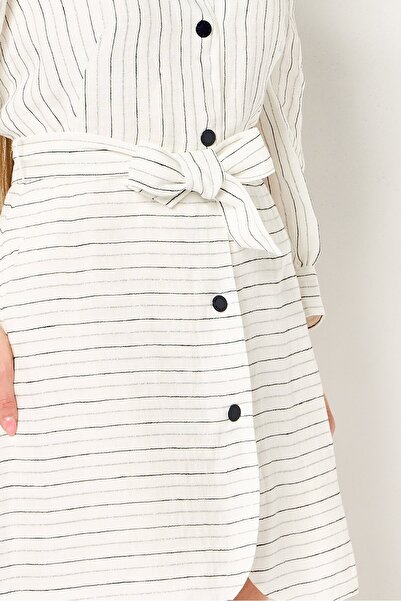 SANDRO Women Stripe Mini Dress, Multicolor