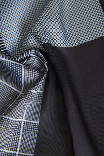 ALTINYILDIZ CLASSICS Men's Gray Patterned Handkerchief