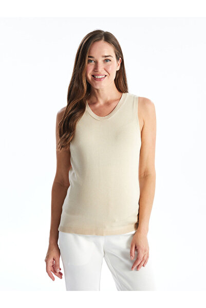 LC Waikiki Peak New Season V-Neck Solid Long Sleeve Maternity Knitwear Cardigan and Sweater Set