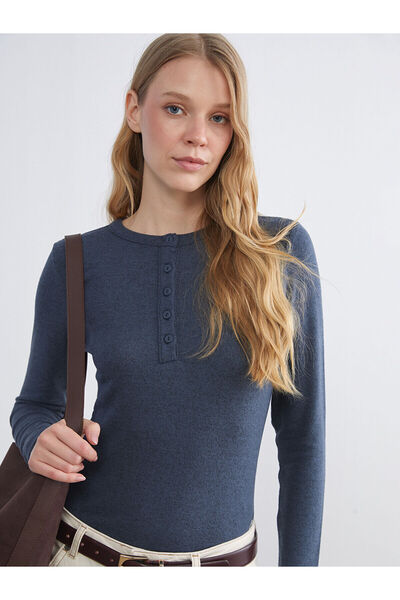 LC Waikiki Γυναικείο κορμάκι Özmarka New Season Crew Neck