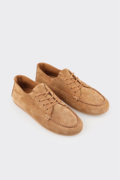 Elle Shoes Naturel Deri Kadın Günlük Ayakkabı