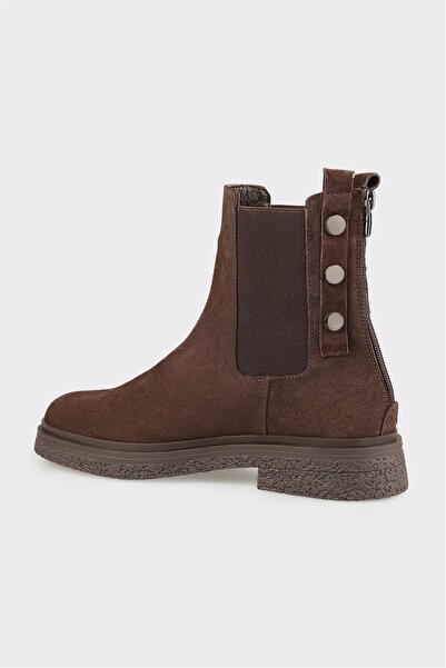 Elle Shoes Kahve Deri Kadın Günlük Bot