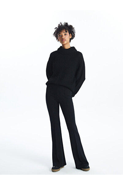 LC Waikiki Black Half Turtleneck Women's Knitwear Sweater