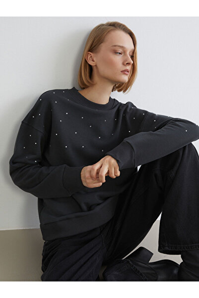 LC Waikiki Artı New Season Hanorac supradimensionat pentru femei, cu guler ti...