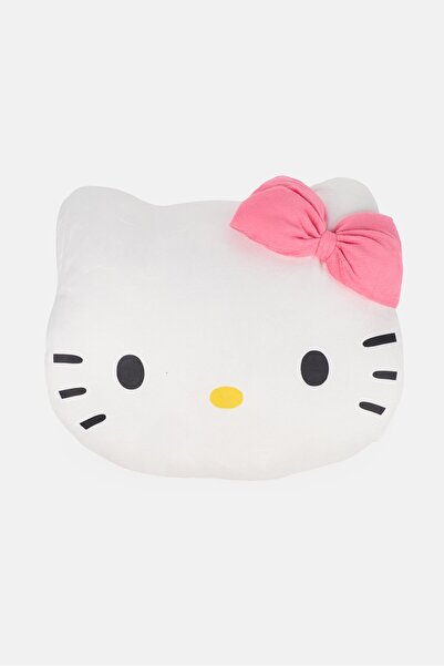 SANRIO Hello Kitty Shaped Cushion, White