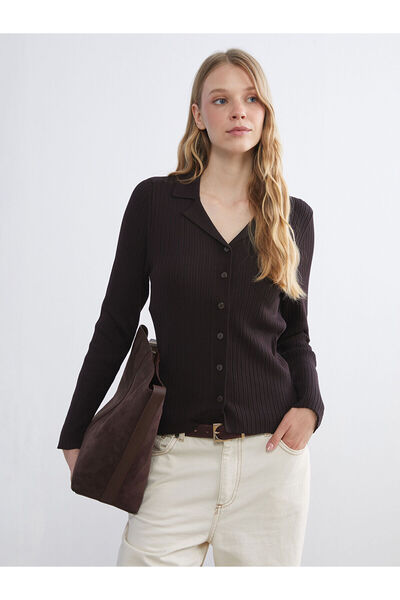 LC Waikiki Polo Yaka Kadın Triko Hırka