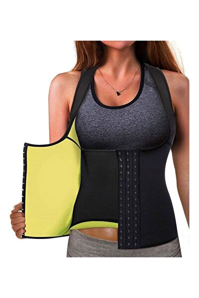 HALAMODO XL Women's Neoprene Waist Trainer Corset Sauna Sweat Vest