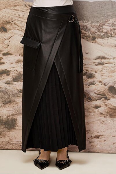 Alvina SUNİ DERİ ETEK 60709