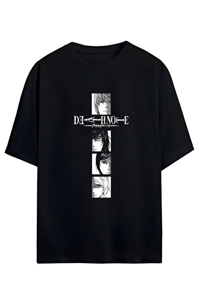 MAGORS TRICOU OVERSIZE UNISEX DIN BUMBAC CU DESIGN DEATH NOTE