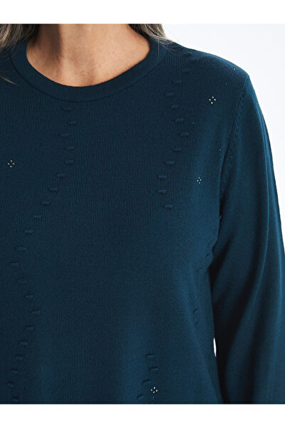 LC Waikiki Pulover de damă cu model cu guler rotund