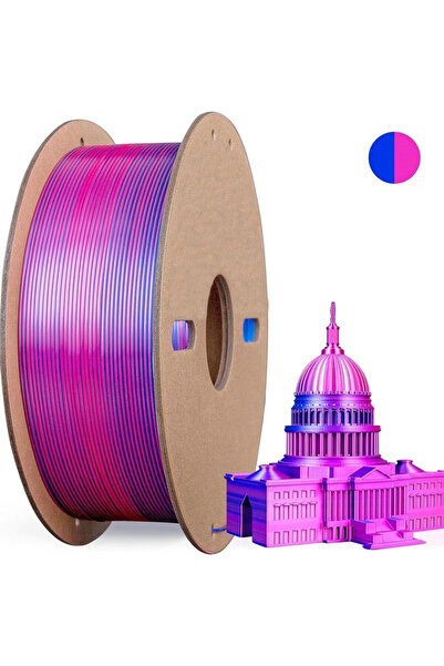 Choice 250gRoseRed DarkBlue Multicolor 3D Printer Filament,Dual/Tri Color 1.7...