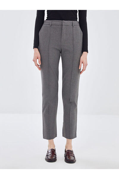 LC Waikiki Gray Standard Fit Women's Trousers