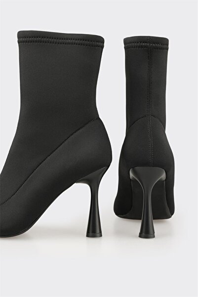 Elle Shoes Siyah Kadın Yüksek Topuk Bot