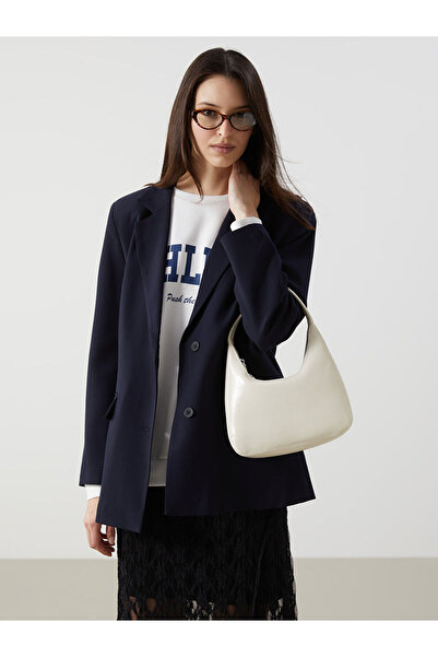 LC Waikiki Navy Blue Women's Blazer Jacket