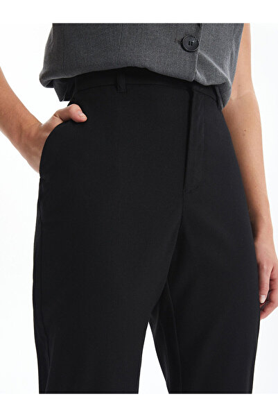 LC Waikiki Black Standard Fit Women's Trousers
