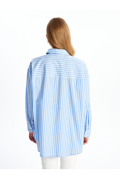 LC Waikiki Γυναικείο πουκάμισο με μακρυμάνικο ριγέ LCW