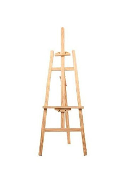 HALAMODO حامل رسم خشبي باللون البيج