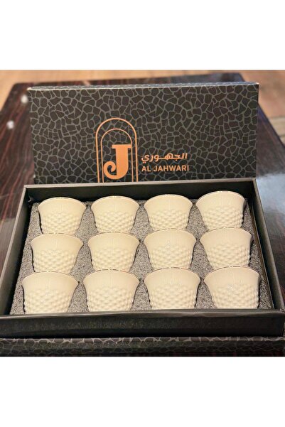 aljahwari Saudi coffee cup set, 12 pieces, luxurious