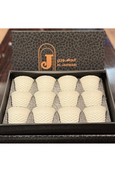 aljahwari Saudi coffee cup set, 12 pieces, luxurious