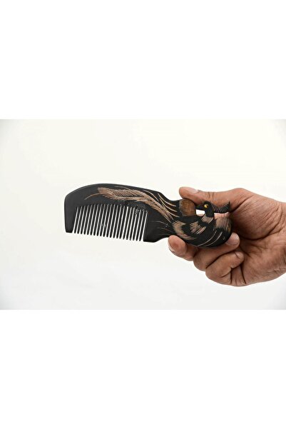 Skygo El Oyması Tavus Kuşlu Kemik Tarak