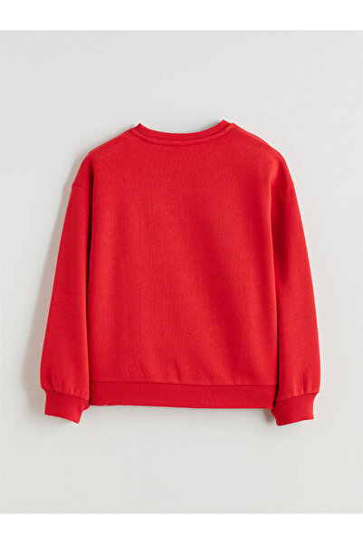 LC Waikiki Vizyon New Season Crew Neck Stone Girl's Sweatshirt