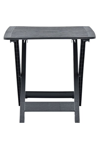 vidaxl Folding Garden Table Anthracite 79x72x70 cm Plastic