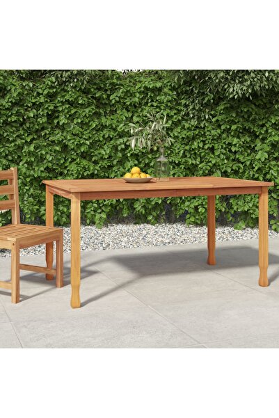vidaxl Garden Dining Table 150x90x75 cm Solid Wood Teak