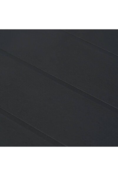 vidaxl Garden Table Anthracite 220x90x72 cm Plastic Rattan Look