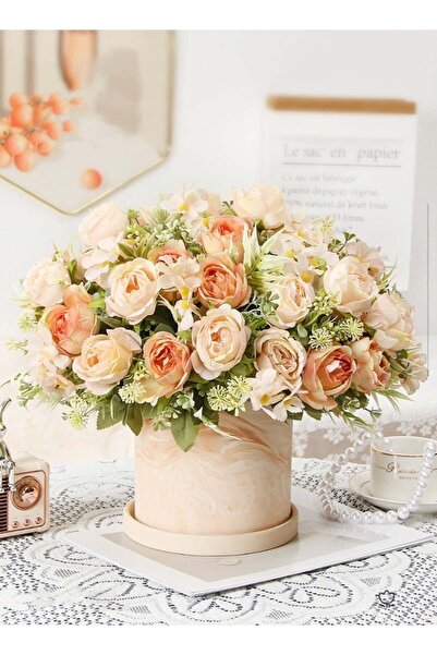 fun zone باقة زهور توليب صناعية من دونيسو، قطعة مركزية للطاولة