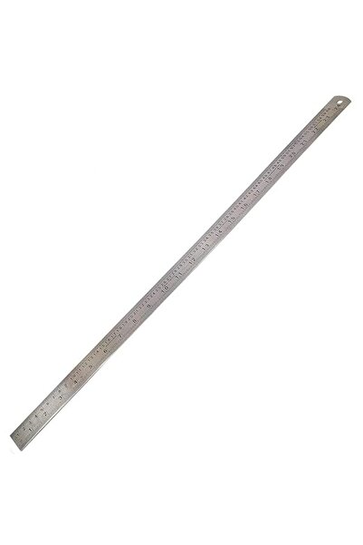Raco Uken Stainless Steel Ruler - Heavy-Duty 24 inch (60 cm) with Conversion Table